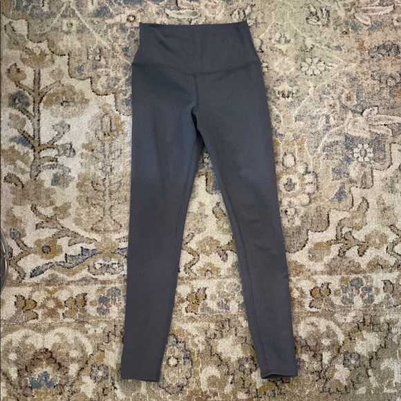 ALO Yoga Pants - ALO Yoga High-Waist Charcoal Gray Leggings